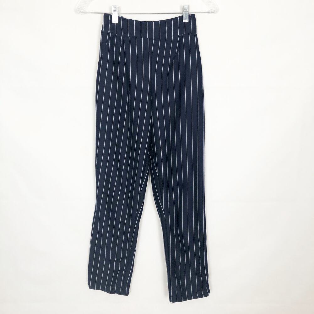 Yikeke Womens Striped Pants Medium Ankle Length Career Office Business Workwear